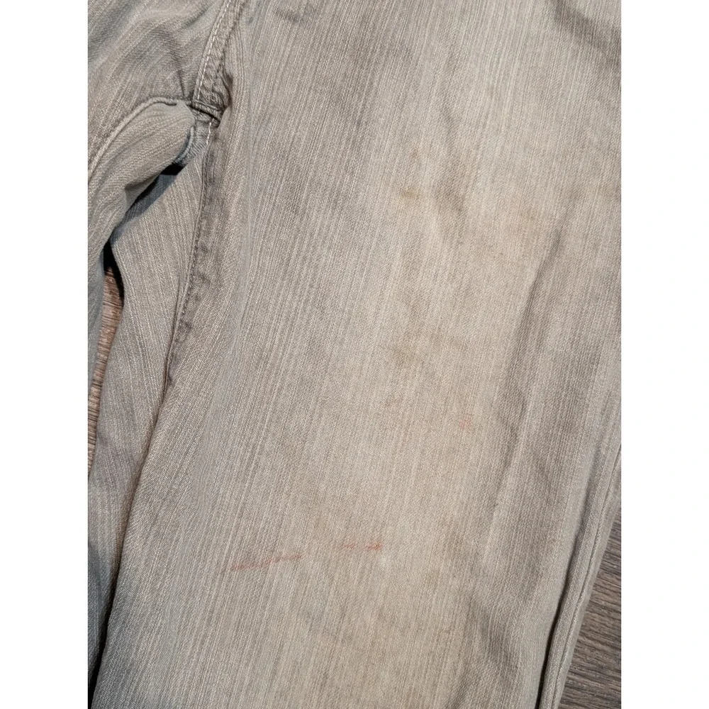 Enyce Baggy Wide Leg Jeans Gray Size 36x32‎ Y2K Streetwear Patch Logo Distressed